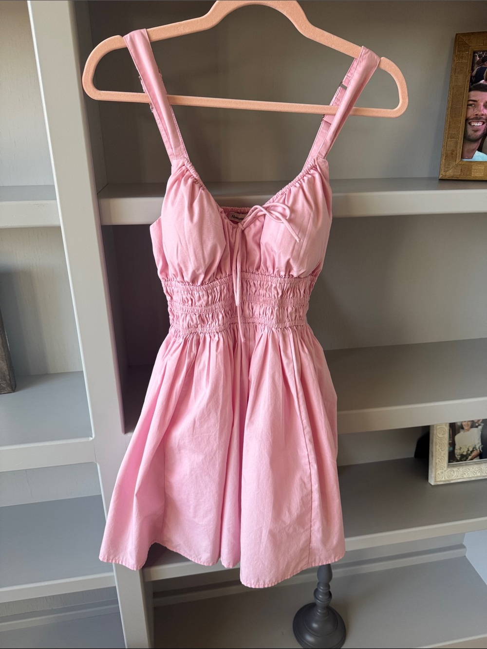 Abercrombie & Fitch Pink Smocked Waist Sundress